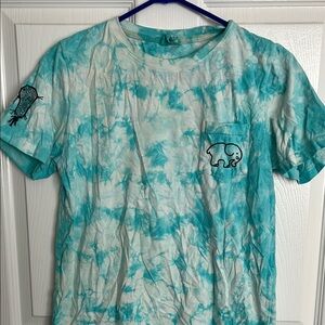 Ivory Ella Blue and White Short Sleeve Tee